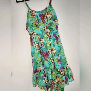 Bongo tropical floral dress nwt size small